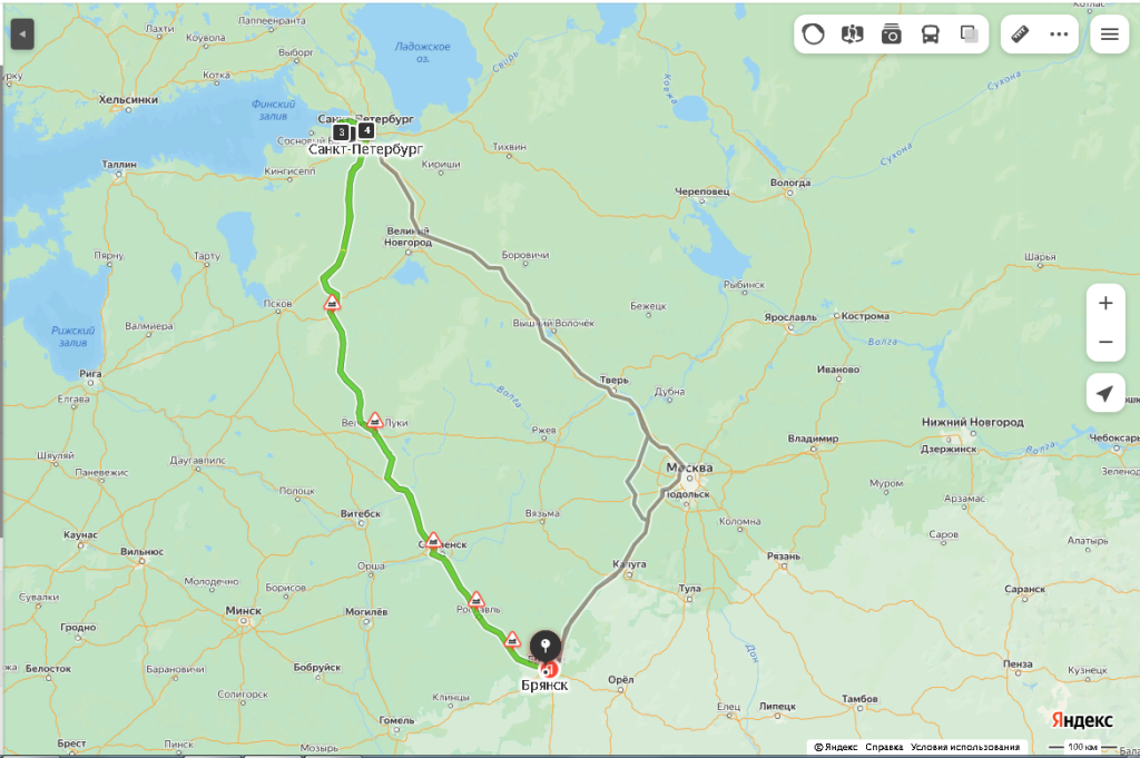 Майские праздники в Петербурге на карте