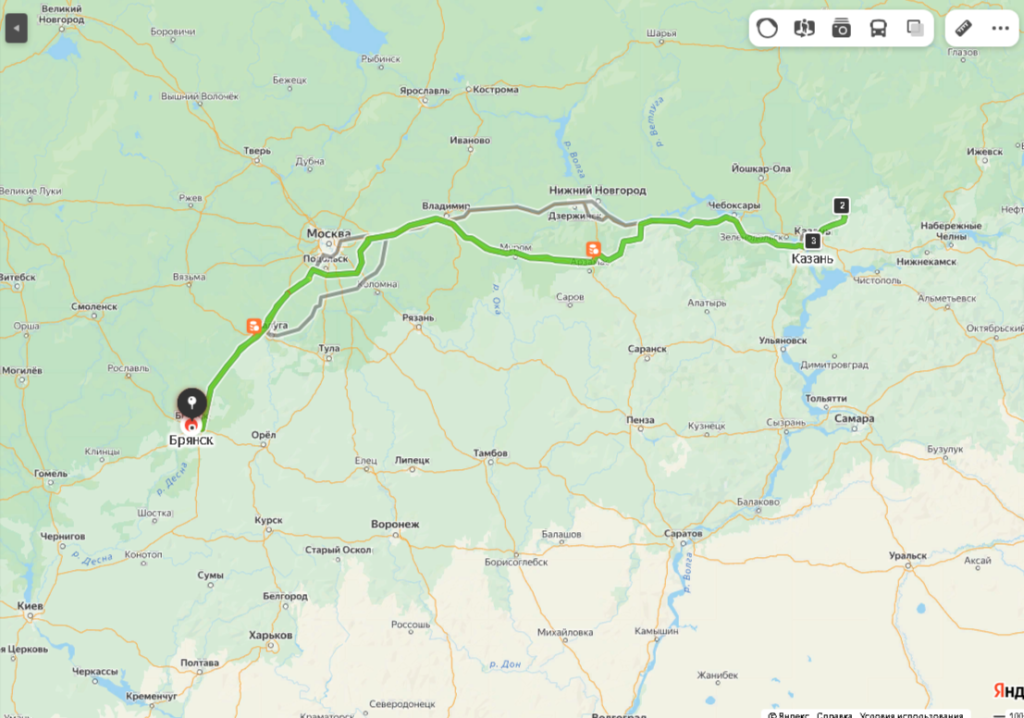 К татарскому Деду Морозу на карте