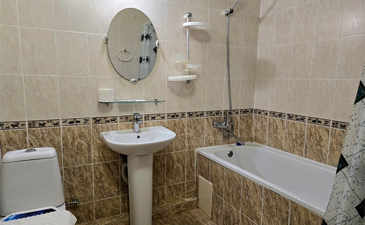 Номер с кухней и стиральной машиной без балкона